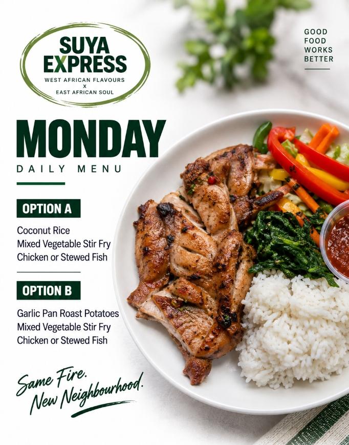 Monday Daily Menu