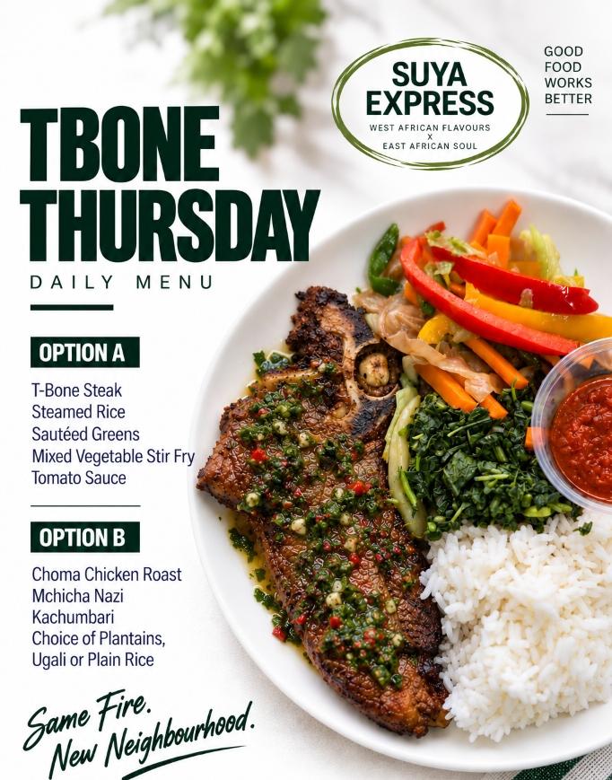 Thursday Daily Menu