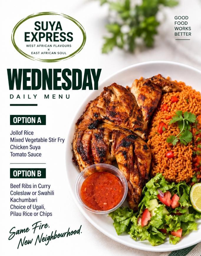 Wednesday Daily Menu